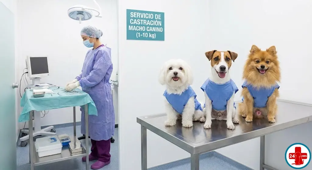 Castración Macho Canino 1-10 kg