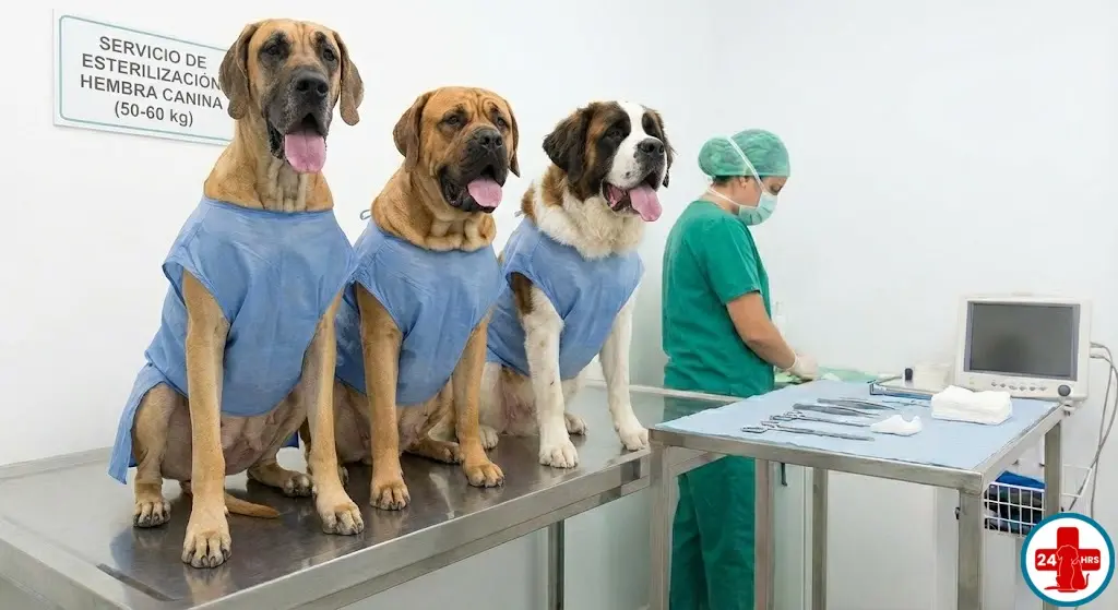 Esterilización Hembra Canina 50-60 kg